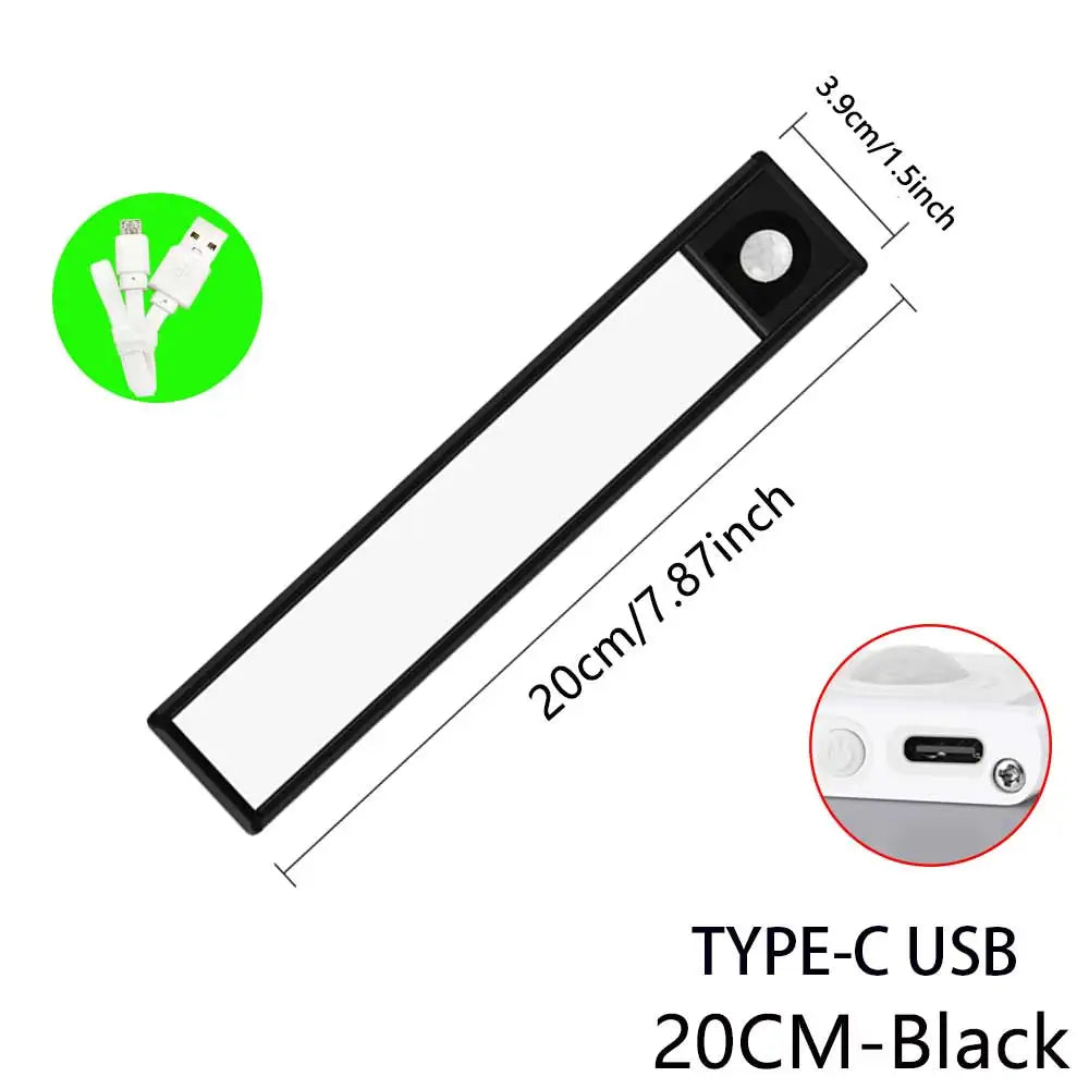 Night Light Led Light under Cabinet Light Motion Sensor Night Light Closet Light Cabinet Kitchen Lighting Magnetic Night Light